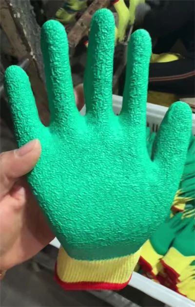 LATEXBETREKKET BOMULL / PE HANSKER